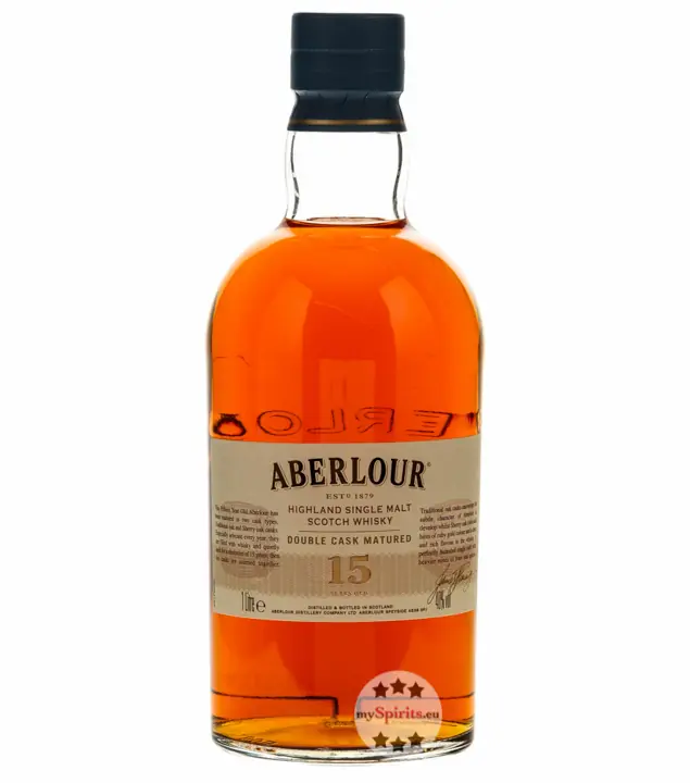 Aberlour 15 Jahre Double Cask Matured Whisky / 40 % Vol. / 1 Liter-Flasche in Geschenkbox
