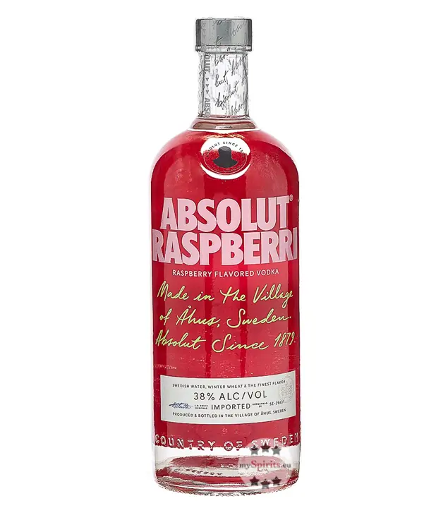Absolut Raspberri - Raspberry Flavored Vodka / 38 % Vol. / 1,0 Liter-Flasche
