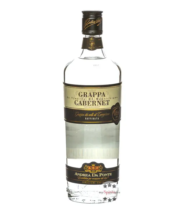 Andrea Da Ponte Grappa Cabernet / 39 % Vol. / 0,7 Liter-Flasche
