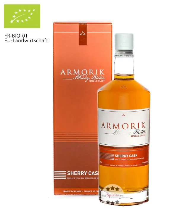 Armorik Sherry Cask Whisky Breton Single Malt Bio / 46 % Vol. / 0,7 Liter-Flasche in Geschenkkarton