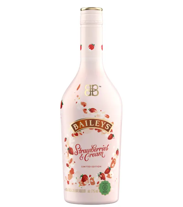 Baileys Strawberries & Cream Irish Cream Liquer Limited Edition / 17 % Vol. / 0,5 Liter-Flasche