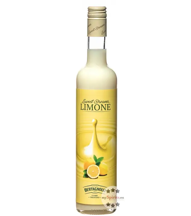 Bertagnolli Sweet Dreams Limone Zitronenlikör / 17 % vol / 0,5 Liter-Flasche