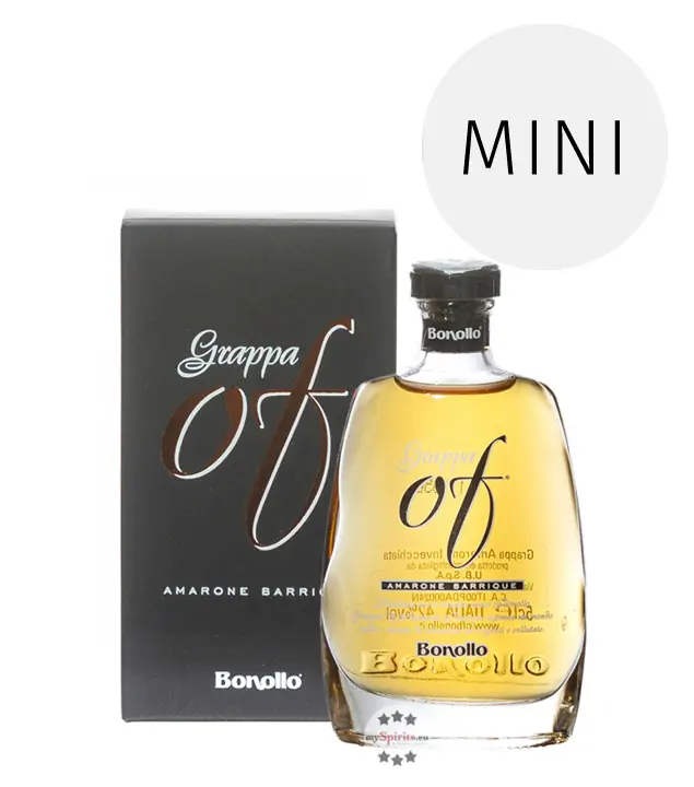 Bonollo: Grappa Of Amarone Barrique / 42 % Vol. / 0,05 Liter-Flasche