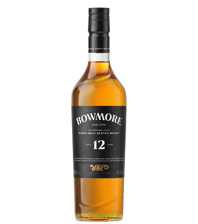Bowmore 12 Years Old Islay Single Malt Scotch Whisky – Schottischer Premium-Whisky / 40 % Vol. / 0,7 Liter-Flasche