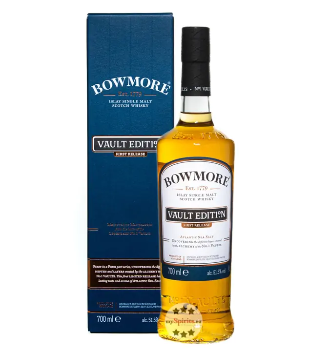 Bowmore Vault Edition Atlantic Sea Salt Islay Single Malt Scotch Whisky / 51,5 % Vol. / 0,7 Liter-Flasche in Geschenkkarton