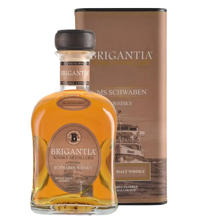 Steinhauser: Brigantia Schwaben Whisky / 45 % Vol. / 0,7 Liter-Flasche in Geschenkbox