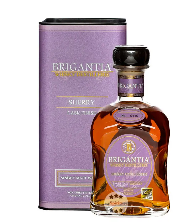 Steinhauser: Brigantia Sherry Cask Finish Whisky / 46 % Vol. / 0,7 Liter-Flasche in Geschenkdose