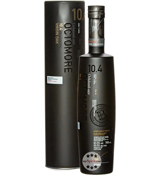 Bruichladdich Octomore 10.4 Islay Single Malt Scotch Whisky / 63,5 % Vol. / 0,7 Liter in Geschenkdose