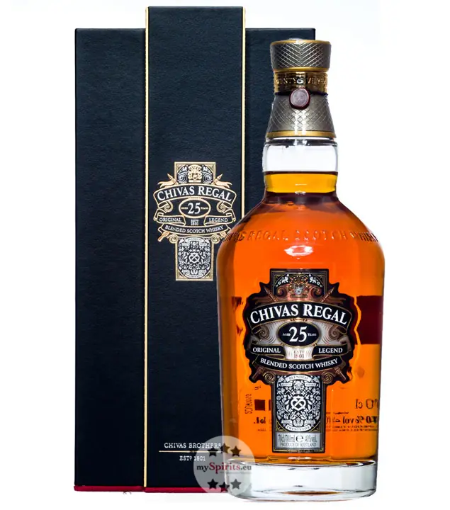 Chivas Regal 25 YO Original Legend Blended Scotch Whisky / 40 % Vol. / 0,7 Liter-Flasche in Schatulle