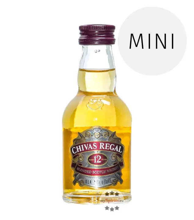 Chivas Regal 12 Jahre Blended Scotch Whisky Miniatur / 40 % Vol. / 0,05 Liter-Flasche
