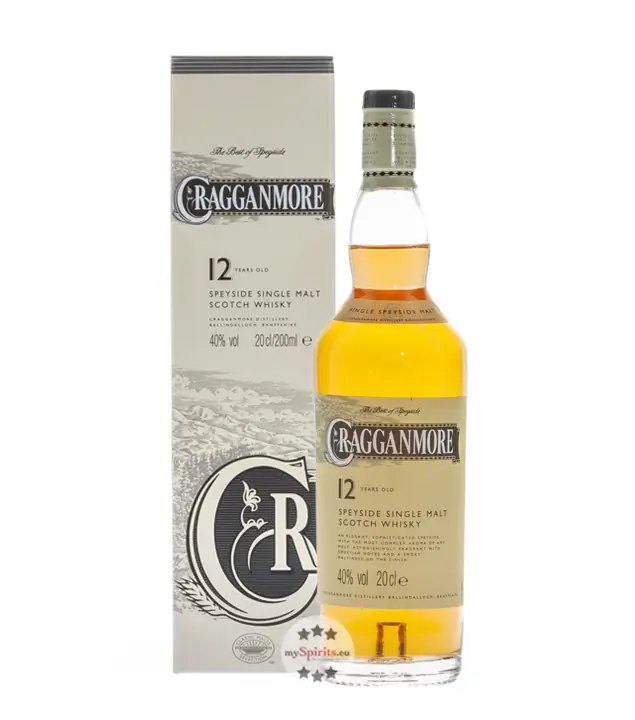 Cragganmore 12 Years Old Speyside Single Malt Scotch Whisky / 40 % vol. / 0,2 Liter-Flasche