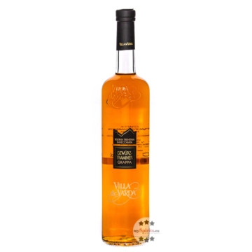Villa de Varda: Grappa Riserva Gewürztraminer / 40 % Vol. / 0,7 Liter-Flasche