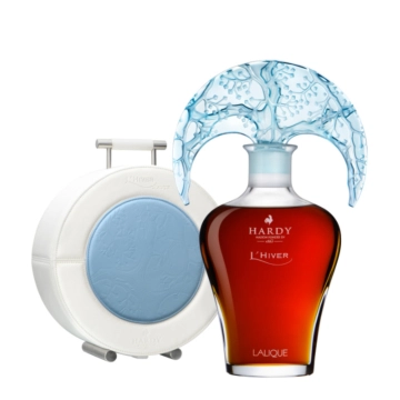 Hardy Cognac: L'Hiver - Winter / 41 % vol / 0,7 Liter-Flasche in Lederkoffer