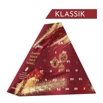 Prinz Adventskalender „Klassik“ 2025 Schnäpse & Liköre / 16-45 % vol / 19x 0,02l und 6x 0,04l inkl. 2 Christbaumkugeln