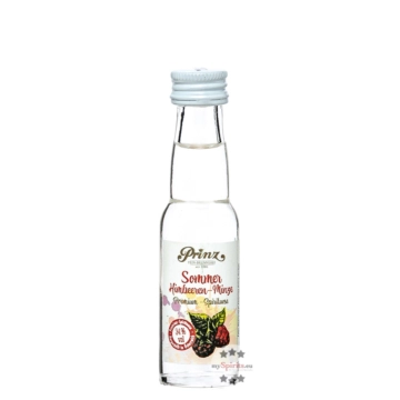 Prinz Sommer Himbeeren-Minze-Schnaps Mini / 34 % vol / 0,02 Liter-Flasche