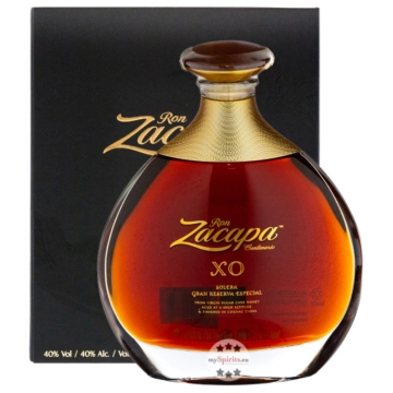 Ron Zacapa XO Rum – Solera Gran Reserva Especial / 40 % Vol. / 0,7 Liter-Flasche in Geschenkbox