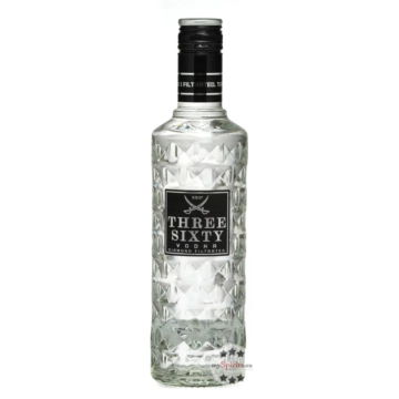 Three Sixty Vodka - Diamond Filtrated / 37,5 % Vol. / 0,5 Liter-Flasche