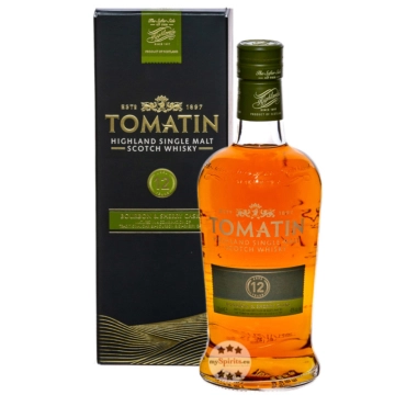 Tomatin 12 Years Highland Single Malt Scotch Whisky / 43 % Vol. / 0,7 Liter-Flasche in Geschenkbox