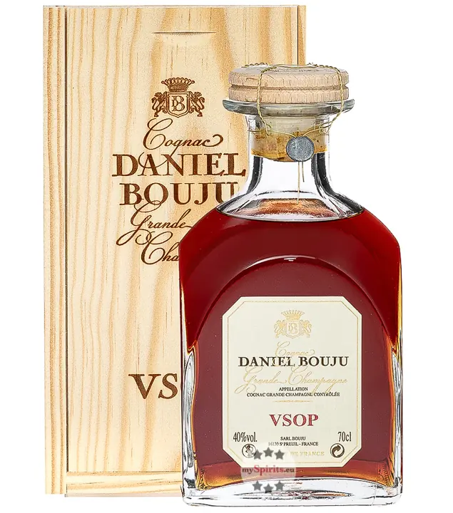 Daniel Bouju VSOP Cognac / 40 % Vol. / 0,7 Liter-Dekanter in Holzkiste