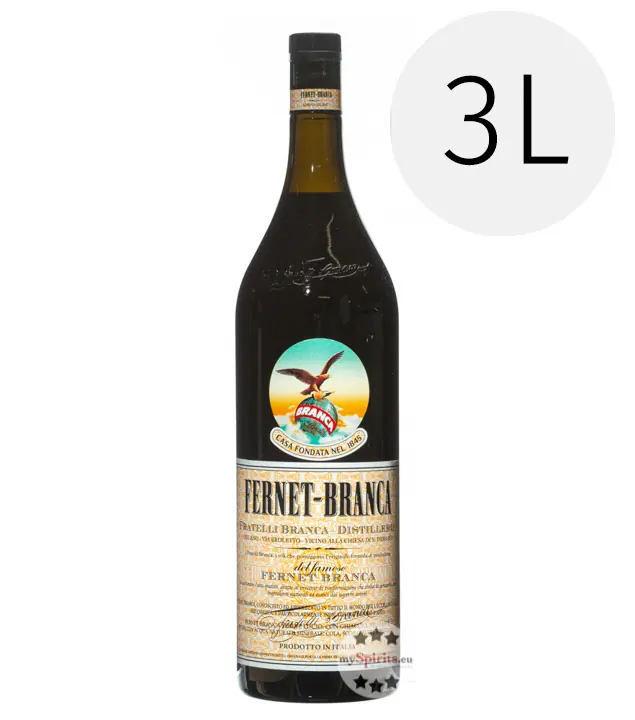 Fernet Branca Bitter / 35 % Vol. / 3,0 Liter-Flasche