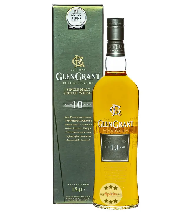 The Glen Grant 10 Jahre Single Malt Scotch Whisky / 40 % Vol. / 0,7 Liter-Flasche in Geschenkbox