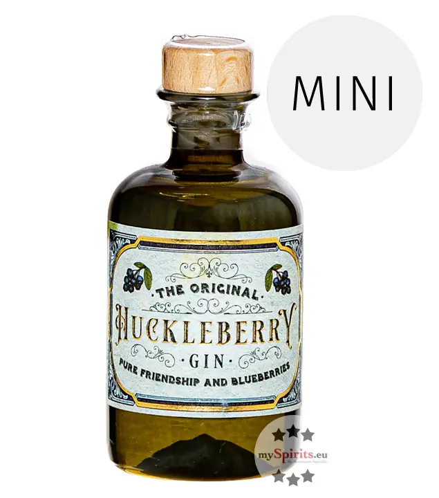 The Original Huckleberry Gin Miniatur / 44 % Vol. / 0,05 Liter-Flasche