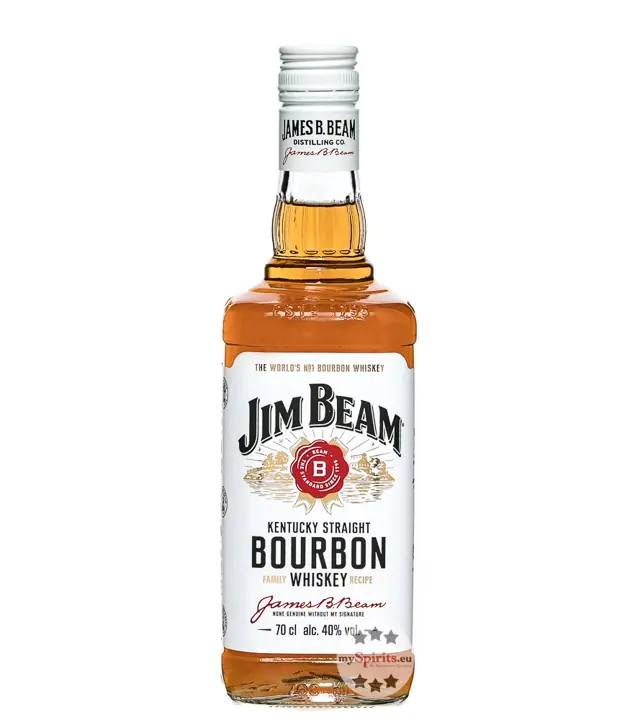 Jim Beam Kentucky Straight Bourbon Whiskey White Label / 40 % Vol. / 0,7 Liter-Flasche