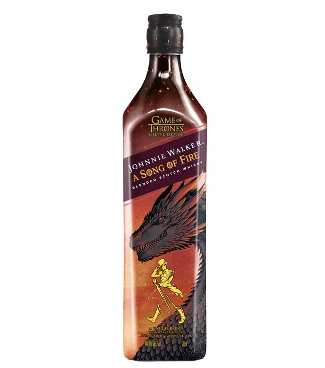 Johnnie Walker Song of Fire Blended Scotch Whisky Game of Thrones Limited Edition / 40,8 % Vol. / 0,7 Liter-Flasche