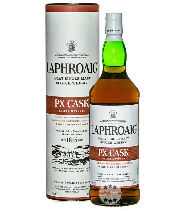 Laphroaig PX Cask Islay Single Malt Scotch Whisky / 48 % Vol. / 1,0 Liter-Flasche in Geschenkdose