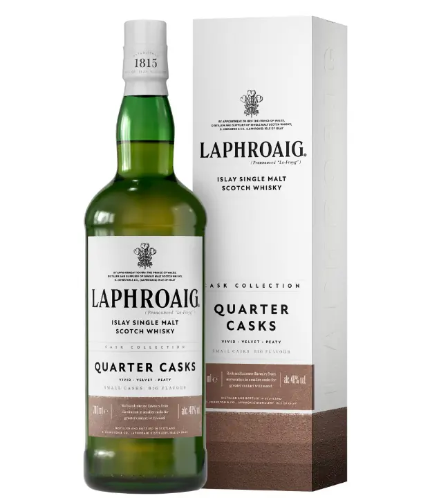 Laphroaig Quarter Cask Islay Single Malt Scotch Whisky / 48 % Vol. / 0,7 Liter-Flasche in Geschenkdose