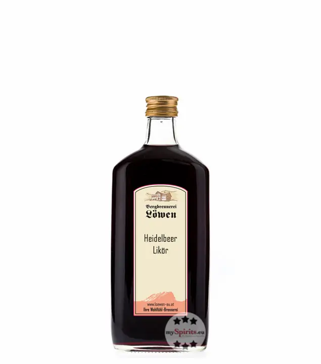 Löwen: Heidelbeerlikör / 25% Vol. / 0,2 Liter - Flasche