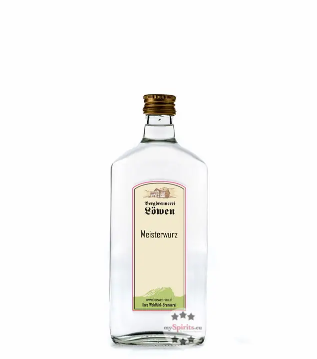 Löwen: Meisterwurz Kräuterschnaps / 42% Vol. / 0,2 Liter - Flasche