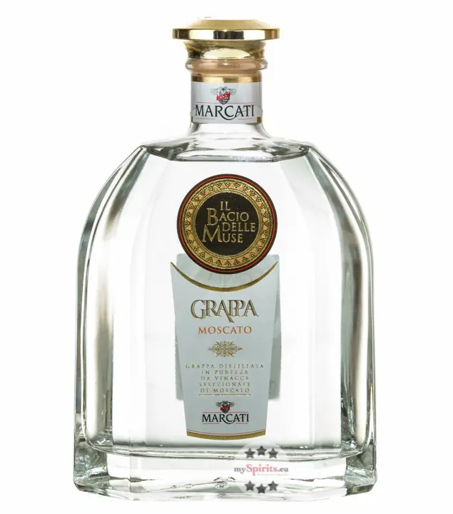 Marcati Grappa Moscato „Il Bacio delle Muse“ / 40 % Vol. / 0,7 Liter-Flasche