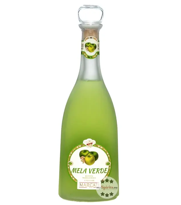 Marcati: Mela Verde Apfellikör Sapori della Tradizione / 21 % vol / 0,7 Liter-Flasche