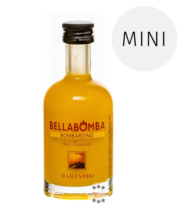 Marzadro: Bellabomba Bombardino Miniatur / 17 % Vol. / 0,05 Liter-Flasche