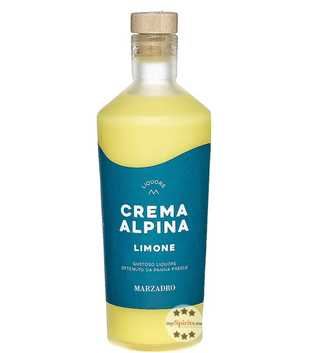 Marzadro Crema Alpina Limone Zitronen-Cremelikör / 17 % Vol. / 0,7 Liter-Flasche