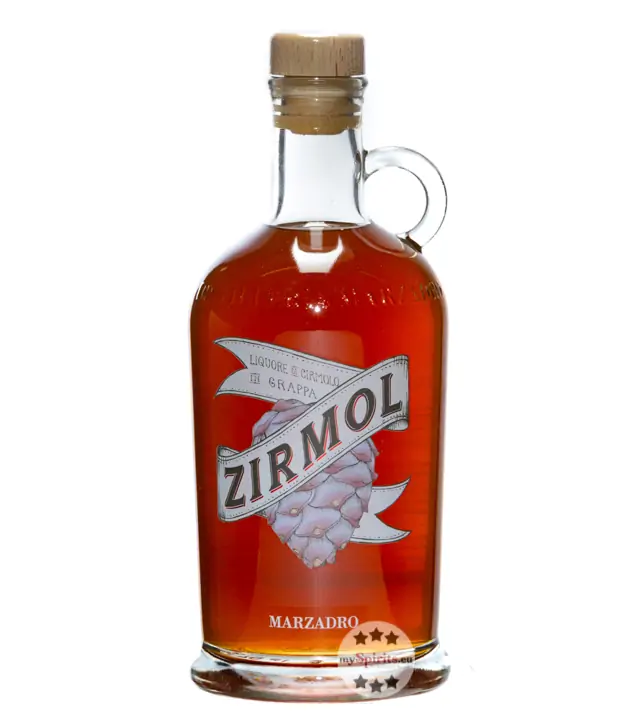 Marzadro Zirmol Liquore di Cirmolo in Grappa - Zirbenlikör / 30 % Vol. / 0,7 Liter-Flasche