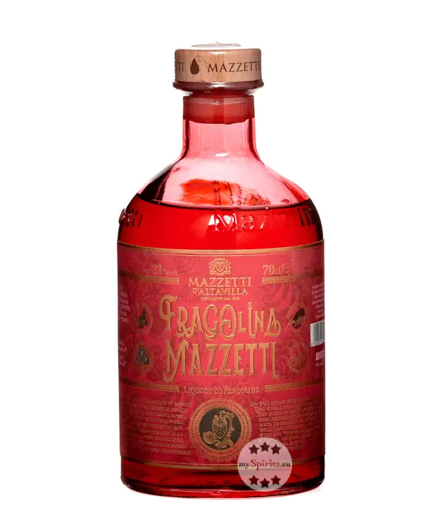 Mazzetti d’Altavilla Spirito di Fragolina Likör mit Walderdbeeren & Grappa / 21 % Vol. / 0,7 Liter-Flasche