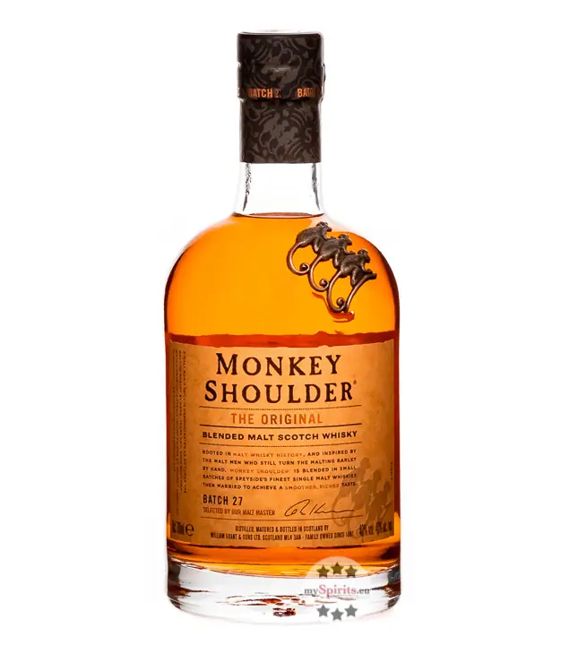 Monkey Shoulder The Original Blended Malt Scotch Whisky / 40 % Vol. / 0,7 Liter-Flasche