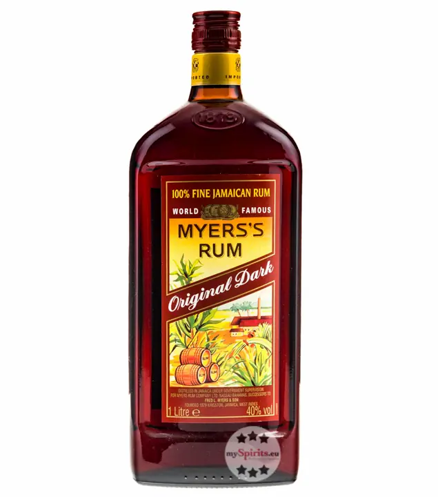 Myers’s Rum Original Dark – Fine Jamaican Rum / 40 % Vol. / 1,0 Liter-Flasche