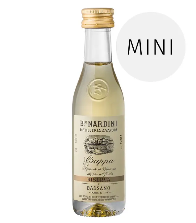 Nardini: Grappa Riserva 50° / 50% Vol. / 0,03 Liter-Flasche