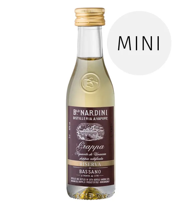 Nardini: Grappa Riserva 60° / 60% Vol. / 0,03 Liter-Flasche