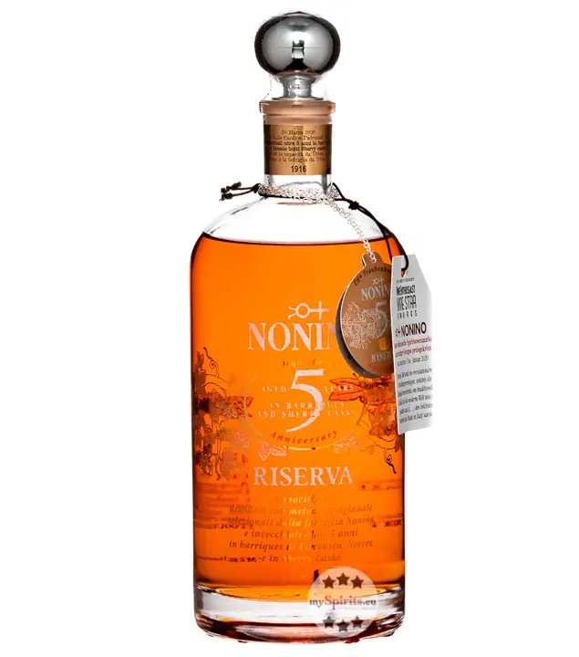 Nonino Grappa ÙE Riserva 5 Jahre in barriques – Traubenbrand Barrique / 43 % vol. / 0,7 Liter-Flasche