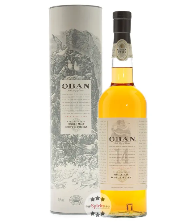 Oban 14 Years West Highland Single Malt Scotch Whisky / 43 % vol. / 0,7 Liter-Flasche in Geschenk-Dose
