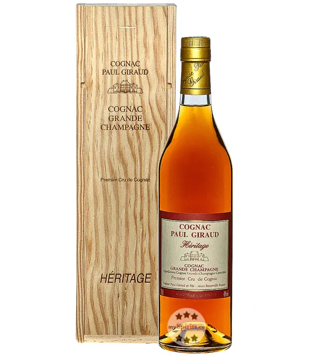 Paul Giraud Héritage Cognac Grande Champagne / 40 % Vol. / 0,7 Liter-Flasche in Holzbox