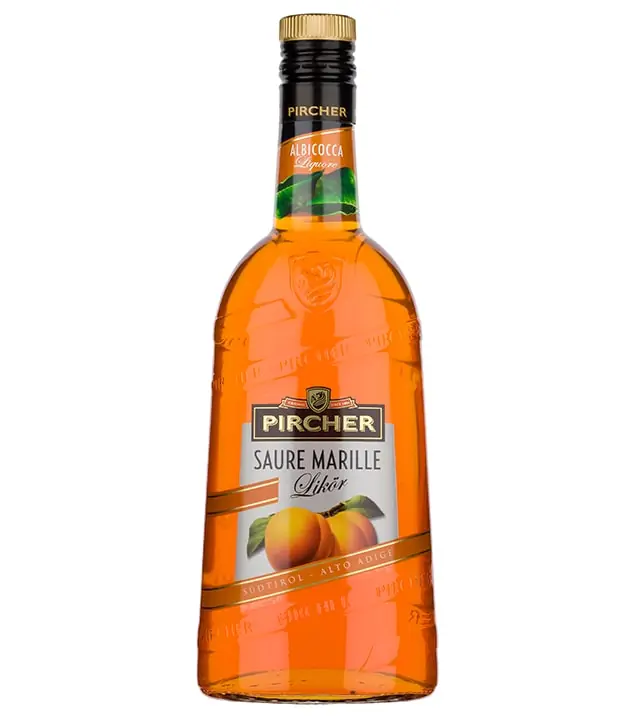 Pircher: Saure Marille Likör / 16 % vol / 0,7 Liter-Flasche