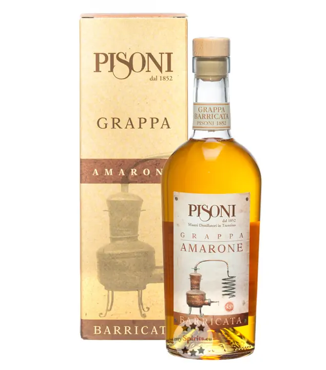 Pisoni Grappa Amarone Barricata / 45 % Vol. / 0,7 Liter-Flasche