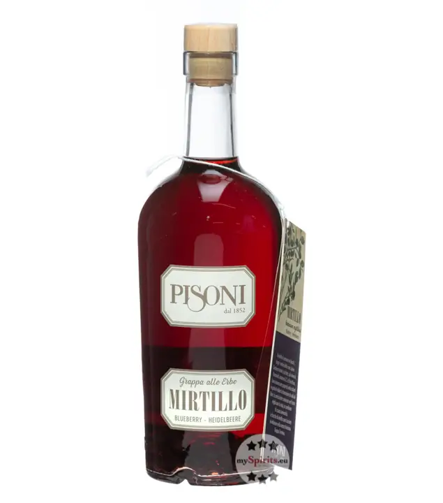 Pisoni Grappa Mirtillo – Heidelbeer-Grappa / 40 % Vol. / 0,7 Liter-Flasche