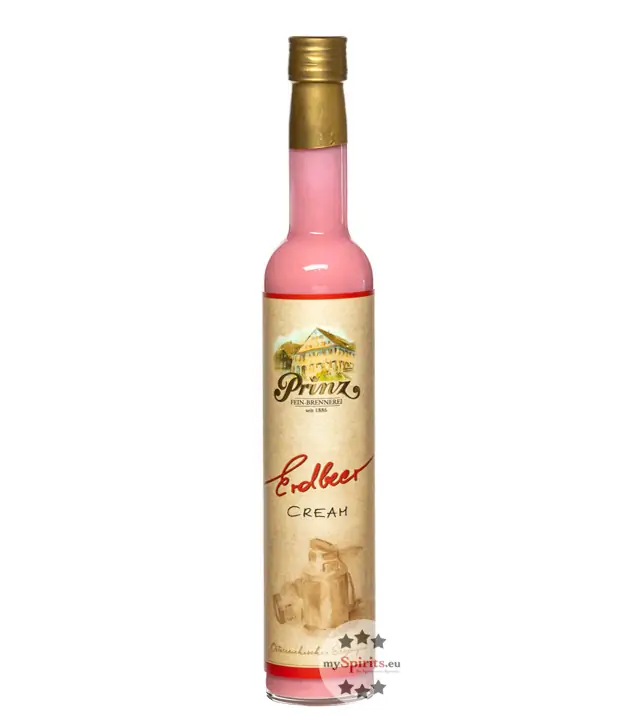 Prinz Erdbeer Cream feiner Erdbeer-Sahne-Likör / 15 % Vol. / 0,5 Liter-Flasche
