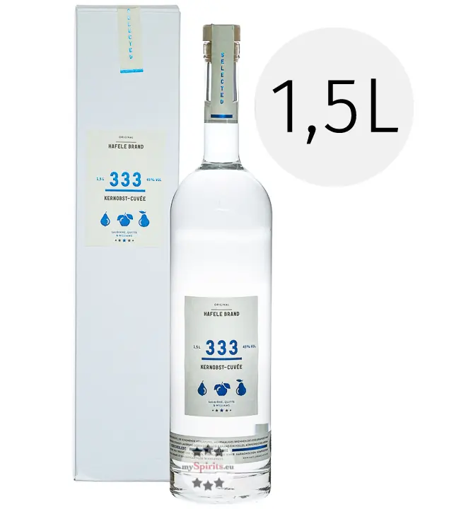 Prinz Hafele Brand 333 Kernobst Cuvée / 45 % Vol. / 1,5 Liter-Flasche
